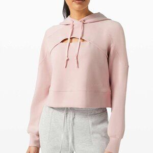 NWT Lululemon 🍋 Get Centered Crop Hoodie Size:4 Color: Misty Pink